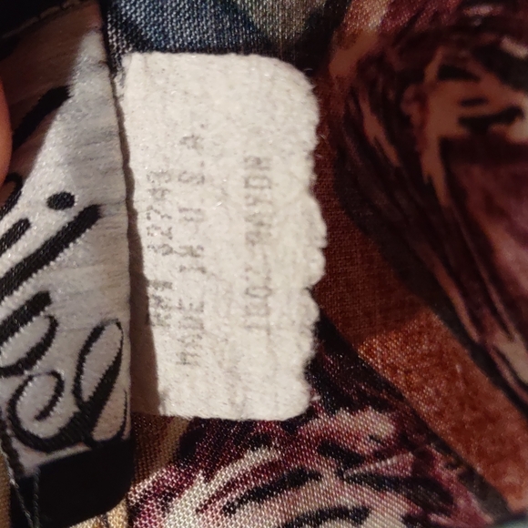 Vintage Caliché Blouse Abstract Leaf - Picture 9 of 12